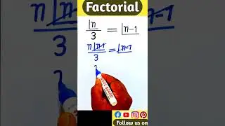 Factorial || Find the value of n || @Sky Struggle Education || #short