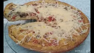 Пирог из картофельного пюре.