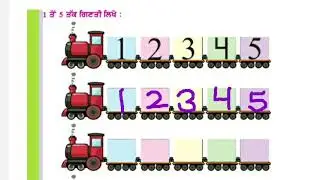 Learn how to write 1 to 9 in good handwriting in Punjabi
