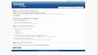 WebHosting Break Presents: How To Install Wordpress Using SimpleScripts