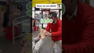 Kid wins $250 from Rock Paper Scissors!?? Part 2