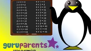 Multiply by 4 song - count by 4. Teach your child their 4 times tables