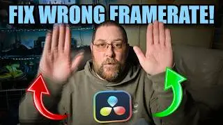 Recorded at the Wrong Frame Rate? Here’s How to Fix It in DaVinci Resolve 20!