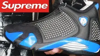 SUPREME X JORDAN 14 UNBOXING/REVIEW
