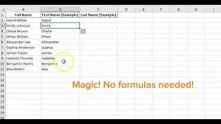 ⚡ Excel Flash Fill Hack | Save Time Like a Pro!