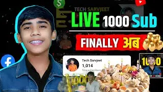 Tech Sarvjeet is Live 🤩 1K subscriber and channel check live🔥