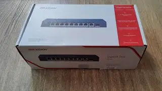 Unboxing HIKVISION 8 port GIGABIT POE switch | DS-3E0510P-E