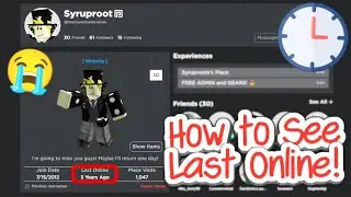 How to Check Last Online Status on Roblox! (2024)