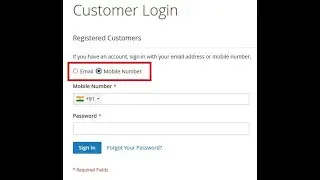 Login with Mobile Number - Sparsh Magento 2 Extension