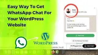 Easy Way To Get WhatsApp Chat For Your WordPress Website | Copy & Paste Method