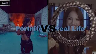 Good 4 U (A Fortnite Music Video) Real Life Vs Fortnite - Comparison