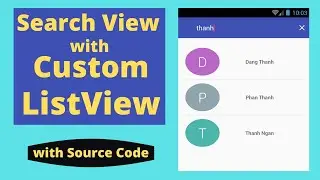 Custom ListView with SearchView on ActionBar/Toolbar  Android Studio | With Source Code | Hindi