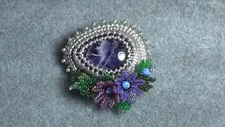 Beaded Embroidery Brooch Process