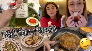 making an italian feast with my friends ~ 🍝🍷🥩 elsie hewitt