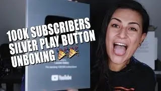 100K SUBSCRIBERS SILVER PLAY BUTTON PLAQUE UNBOXING 🎉