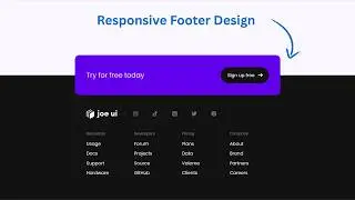 Responsive Footer Design using HTML & CSS | Modern Website Footer Tutorial