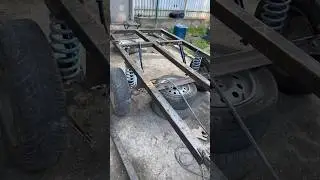 Самодельный прицеп одноосный 2.5м