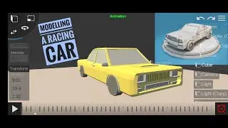 modelling a racing car in prisma 3d tutorial with lighting and animation