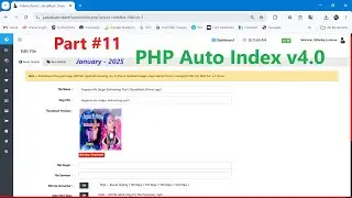 Auto Index Script v4.0 {2025} How to Edit Website Page Slug URL Backlink Part #11 | PHP Version 7.4