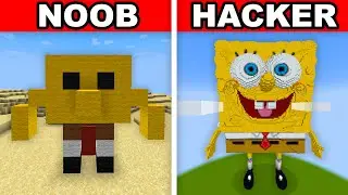 Minecraft NOOB vs HACKER: I Cheated in a CARTOON Build Challenge!