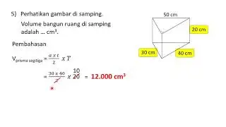 Latihan soal dan pembahasan volume bangun ruang prisma