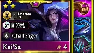 Dominating the Void Kai'Sa 3-Star 8 Void TFT Set