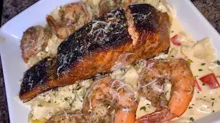 BLACKENED SALMON & CREAMY CAJUN PASTA | How To Make The Perfect Pasta Dish While Quarantined
