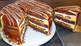 Торт СНИКЕРС ☆ Это БОМБА!!! Торт Сникерс который тает во рту! Просто и очень вкусно! Snickers torti.