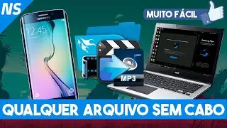 COMO TRANSFERIR arquivos de um  celular SAMSUNG para PC sem cabo - método fácil - 2023