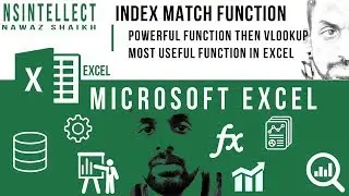 MICROSOFT EXCEL : INDEX MATCH FUNCTION | HOW TO USE INDEX AND MATCH FUNCTION