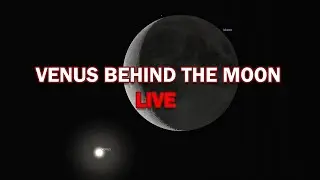 VENUS BEHIND THE MOON NOW! - LIVE STREAM