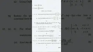 MA3151 Matrices and Calculus Apr/May 2022 
