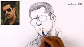 How to Draw Realistic Face Salman Khan Step by Step drawing for beginners 