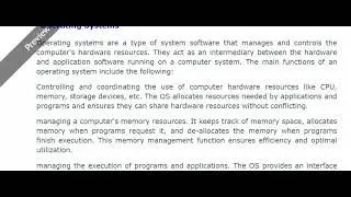 Operating Systems vs Utility Programs