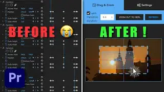 Drag Zoom Pro for Adobe Premiere Pro - 1 min DEMO - BEST way to do ZOOMS AND PANS