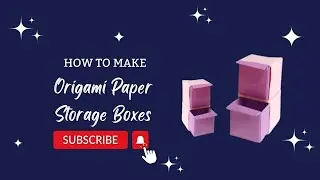 How to make Origami Paper Boxes - Easy Drawers Box - DIY