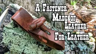 How I make leather toggles and how I attach them for bag closures or making strap loops