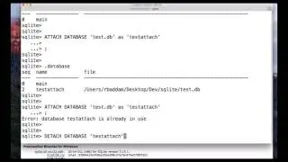 How to Detch Database in SQLite