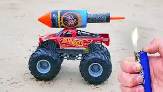 Experiment: XXL ROCKET INSTEAD OF THE ENGINE IN A CAR