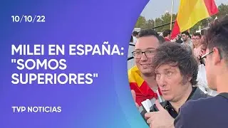 Milei en acto de Vox en España: 