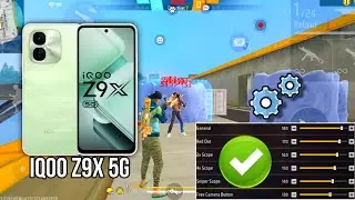 Iqoo Z9x 5G free fire sensitivity setting ⚙️ | Iqoo Z9x 5G free fire headshot setting ⚙️