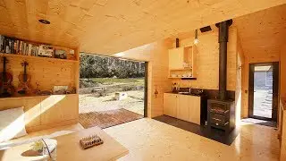 NEVER TOO SMALL Tasmanian Island Off-grid Tiny Cabin Hideaway - 28sqm/300sqft