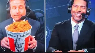 Brian Anderson Pulls Out a KFC Chicken Bucket During The Nets vs. Bucks Game [2021 NBA on TNT]