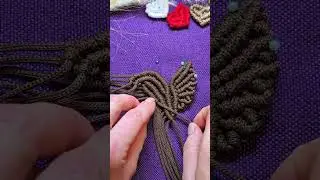 МК по плетению macrame птички.Можно использовать как брошку,  декор для панно или поделки.