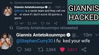 GIANNIS ANTETOKOUNMPO TWITTER HACKED! RACIST TWEETS