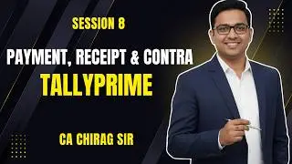 TallyPrime Full Course 2025 | Payment, Receipt & Contra Entries | Bank Statement Concept Learning