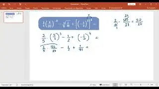 Ejercicio combinado con potencias y raíces y números racionales