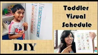 Toddler Visual Timetable/ DIY toddler routine board/ Toddler Schedule