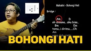 KUNCI GITAR BOHONGI HATI BY MAHALINI oh dimana aku bisa temui dirimu