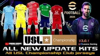 New kits eFootball 2024 mobile🔥 USL Championship kits✅